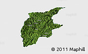 Satellite Panoramic Map of Rongjiang, single color outside