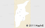Classic Style Simple Map of Rongjiang, single color outside