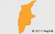 Political Simple Map of Rongjiang, cropped outside