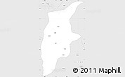 Silver Style Simple Map of Rongjiang