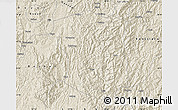 Shaded Relief Map of Sandu