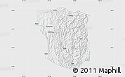 Silver Style Map of Sandu, single color outside