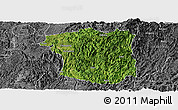 Satellite Panoramic Map of Sandu, desaturated