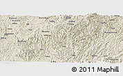 Shaded Relief Panoramic Map of Sandu