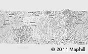 Silver Style Panoramic Map of Sandu