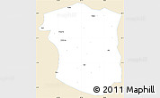 Classic Style Simple Map of Sandu, single color outside