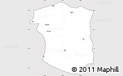 Silver Style Simple Map of Sandu, cropped outside