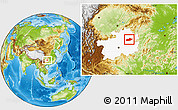 Physical Location Map of Shiqian, highlighted parent region