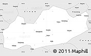Silver Style Simple Map of Shiqian