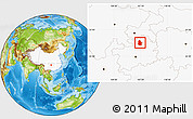 Physical Location Map of Suiyang, highlighted country