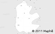 Silver Style Simple Map of Suiyang