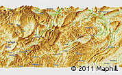 Physical Panoramic Map of Wuchuan