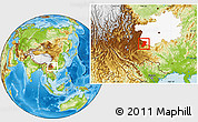 Physical Location Map of Xingyi, highlighted parent region