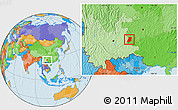 Political Location Map of Xingyi