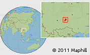 Savanna Style Location Map of Xingyi