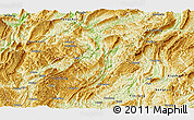 Physical Panoramic Map of Yanhe