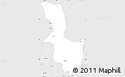 Silver Style Simple Map of Yanhe