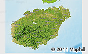 Satellite 3D Map of Hainan, physical outside