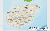 Shaded Relief 3D Map of Hainan, physical outside