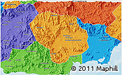 Political 3D Map of Baoting