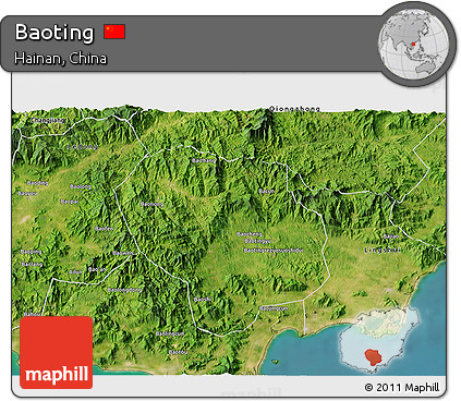 Satellite 3D Map of Baoting