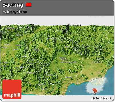 Satellite 3D Map of Baoting