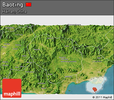 Satellite 3D Map of Baoting