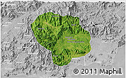 Satellite 3D Map of Baoting, lighten, desaturated