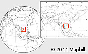 Blank Location Map of Baoting, within the entire country