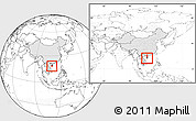 Blank Location Map of Baoting, highlighted country, highlighted parent region, within the entire country
