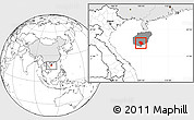 Blank Location Map of Baoting, highlighted country, highlighted parent region