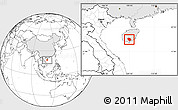 Blank Location Map of Baoting, highlighted country