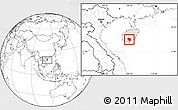 Blank Location Map of Baoting, highlighted parent region
