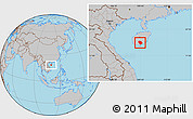 Gray Location Map of Baoting