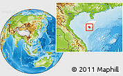 Physical Location Map of Baoting, highlighted parent region