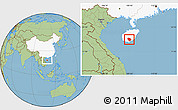 Savanna Style Location Map of Baoting, highlighted country