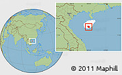 Savanna Style Location Map of Baoting, highlighted parent region