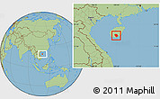 Savanna Style Location Map of Baoting