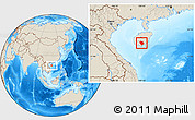 Shaded Relief Location Map of Baoting