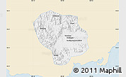 Classic Style Map of Baoting, single color outside