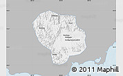 Gray Map of Baoting, single color outside