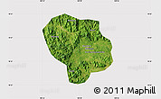 Satellite Map of Baoting, cropped outside