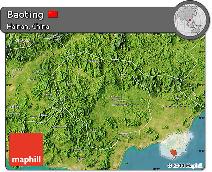Satellite Map of Baoting