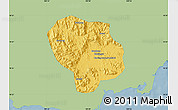 Savanna Style Map of Baoting, single color outside