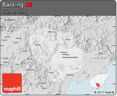 Silver Style Map of Baoting