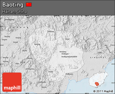 Silver Style Map of Baoting