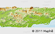 Physical Panoramic Map of Baoting