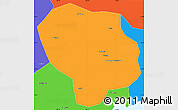 Political Simple Map of Baoting
