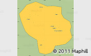 Savanna Style Simple Map of Baoting, cropped outside