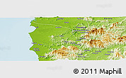 Physical Panoramic Map of Dongfang